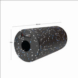 FS114 BLACK/BLUE DOTS 30CM WAŁEK/ROLLER FITNESS HMS