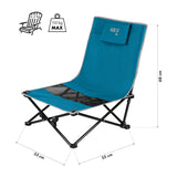 KRZESŁO PLAŻOWE NIEBIESKO SZARE NILS CAMP NC3306