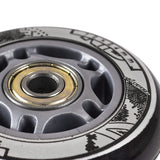 ZESTAW PU 84x24 82A CZARNE (4 szt.) + ABEC-9 CHROME (8 szt.) NILS EXTREME