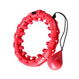 ZESTAW HULA HOP OHA01 RED Z WYPUSTKAMI I OBCIĄŻNIKIEM ONE FITNESS + PAS BR125