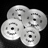 ZESTAW TALERZY OLIMPIJSKICH STALOWYCH KALIBROWANYCH TOS 2 x 10 - 25 KG (140 KG) HMS