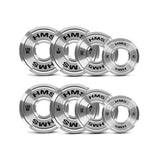 ZESTAW TALERZY OLIMPIJSKICH STALOWYCH KALIBROWANYCH TOS 2 x 0.25 - 1.25 KG (6 KG) HMS