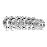 ZESTAW TALERZY OLIMPIJSKICH STALOWYCH KALIBROWANYCH TOS 2 x 0.25 - 1.25 KG (6 KG) HMS