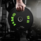 TOG10 2 x 10 KG TALERZ OLIMPIJSKI OGUMOWANY 2 x 10 KG HMS