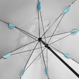 PARASOL/PARAWAN PLAŻOWY 2W1 XXL 240 CM NIEBIESKI NILS NC17114
