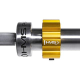 GRYF OLIMPIJSKI GO1100 20KG 2200MM HMS PREMIUM + ZG1500 GOLD ZACISKI LOCK JAW (2 szt)