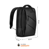 PLECAK DO SAMOLOTU NA LAPTOPA MIEJSKI Z PORTEM USB 15L CZARNY NILS NC4502