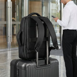 PLECAK DO SAMOLOTU NA LAPTOPA MIEJSKI Z PORTEM USB 15L CZARNY NILS NC4502