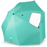 PARASOL/PARAWAN PLAŻOWY 2W1 XXL 240 CM ZIELONY NILS NC17114