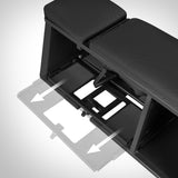 ŁAWKA TRENINGOWA REGULOWANA Z RAMIONAMI I SCHOWKIEM HMS LM4012