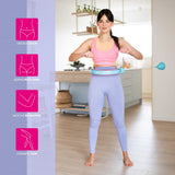 ZESTAW REGULOWANY HULA HOP FH06 BLUE/PINK Z OBCIĄŻNIKEIM I LICZNIKIEM + PAS BR160