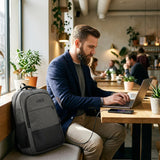 PLECAK MIEJSKI NA LAPTOPA SZARY Z PORTEM USB 18L NILS NC4503