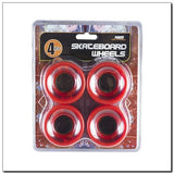 KP-6045 RED 60x45 MM (4 szt.) KÓŁKA KAUCZUKOWE DO PENNYBOARD NILS EXTREME