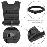KAMIZELKA TRENINGOWA Z OBCIĄŻENIEM 30 KG KTO30 HMS PREMIUM