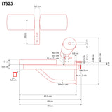Siedzisko Treningowe do Wyciągu Blokada Nóg Ud Lat Seat HMS LTS25 Outlet
