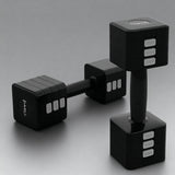 HANTLE CIĘŻARKI REGULOWANE BLACK 2 x 5 KG ZMIANA WAGI ANTY-ROLL HMS HL02