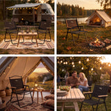 KRZESŁO SKŁADANE CZARNE NILS CAMP NC4307