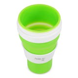 KUBEK SILIKONOWY SKŁADANY 600ML JASNO ZIELONY NILS CAMP NC4103