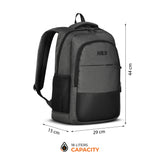 PLECAK MIEJSKI NA LAPTOPA SZARY Z PORTEM USB 18L NILS NC4503