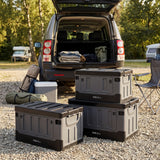 SKŁADANA SKRZYNIA TRANSPORTOWA XL 70L SZARO-CZARNA NILS CAMP NCB4602