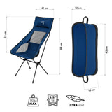 KRZESŁO SKŁADANE ULTRALIGHT GRANATOWE NILS CAMP NC3322