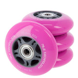 ZESTAW KÓŁEK PU 76x24 82A (4szt.) RÓŻOWE + ABEC-7 (8szt.) NILS EXTREME