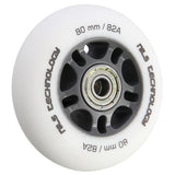 ZESTAW PU 80x24 82A BIAŁE MATOWE (4 szt.) + ABEC-9 (8 szt.) NILS EXTREME