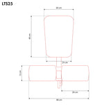 Siedzisko Treningowe do Wyciągu Blokada Nóg Ud Lat Seat HMS LTS25 Outlet