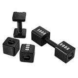 HANTLE CIĘŻARKI REGULOWANE BLACK 2 x 5 KG ZMIANA WAGI ANTY-ROLL HMS HL02