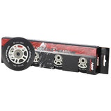 ZESTAW PU 84x24 82A CZARNE MATOWE (4 szt.) + ABEC-9 CHROME (8 szt.) NILS EXTREME
