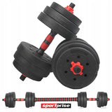 AD SET20 - ZESTAW REGULOWANYCH HANTLI + SZTANGA = 20KG