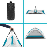 NAMIOT PLAŻOWY SAMOROZKŁADAJACY OCHRONA UV SZARY NILS CAMP NC4802