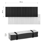 MATA KEMPINGOWA SKŁADANA Z PODBICIEM ALUMINIOWYM + XPE 195 CM CZARNA NILS CAMP NC17103