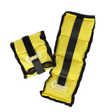OBCIĄŻNIKI 2 x 0.7 KG ONE FITNESS WW01 YELLOW