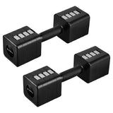 HANTLE CIĘŻARKI REGULOWANE BLACK 2 x 5 KG ZMIANA WAGI ANTY-ROLL HMS HL02