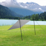 TARP PŁACHTA BIWAKOWA KEMPINGOWA 230X140 CM NIEBIESKI NILS CAMP NC17111