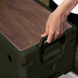 SKRZYNIA KEMPINGOWA SKŁADANAZ FUNKCJĄ STOŁU 2W1 ZIELONA 32L NILS CAMP NCB4002