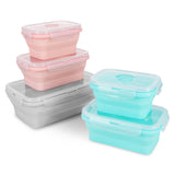POJEMNIK/LUNCH BOX SKŁADANY RÓŻOWY 355ML NILS CAMP NC4105