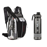 ZESTAW PLECAK CZARNY ADVENTURE 25L NC1766 + NCD07 BUTELKA SZARA TRITANOWA NILS CAMP