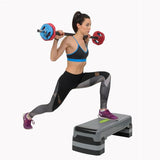 STEP DO AEROBIKU FITNESSU REGULOWANY 3-STOPNIOWY SZARO-CZARNY HMS AS005