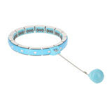 ZESTAW REGULOWANY HULA HOP FH06 BLUE Z OBCIĄŻNIKEIM I LICZNIKIEM + PAS BR160