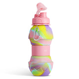 BIDON SILIKONOWY SKŁADANY 700ML RÓŻOWY NILS NC4102