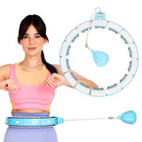 HULA HOP Z OBCIĄŻNIKIEM I LICZNIKIEM FH06 BLUE