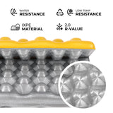 MATA KEMPINGOWA DO SIEDZENIA Z PODBICIEM ALUMINIOWYM +IXPE 40 CM ŻÓŁTA NILS CAMP NC17105