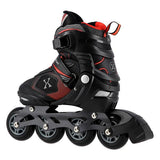 NA9080 CZARNO/CZERWONE ROLKI NILS EXTREME
