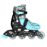 NH0320 A SET 4W1 BLUE LAGOON ŁYŻWOROLKI PŁOZA HOKEJOWA NILS EXTREME