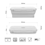 POJEMNIK/LUNCH BOX SKŁADANY SZARY 1200ML NILS CAMP NC4105