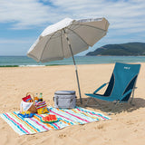 KRZESŁO PLAŻOWE NIEBIESKO-SZARE NILS NC3035