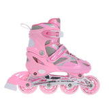 NH18366 A 2w1 PINK ŁYŻWOROLKI Z WYM. PŁ. HOKEJOWĄ NILS EXTREME
