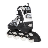 NH10927 A 2w1 BLACK ŁYŻWOROLKI Z WYM. PŁ. HOKEJOWĄ NILS EXTREME